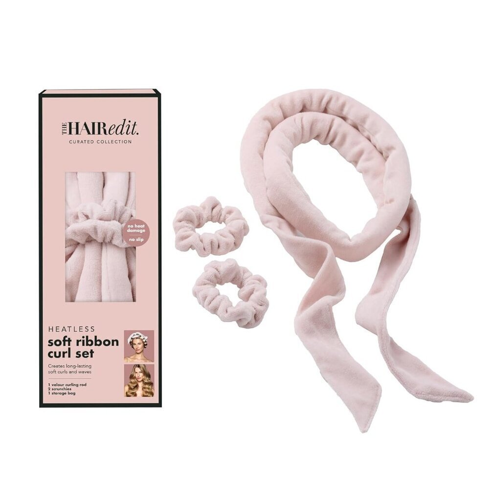 Heatless Curling Rod Set Soft Velour Flexible Curlers Overnight Hair Tool